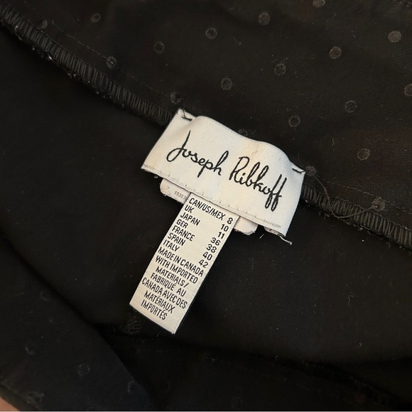 ❤️ Joseph Ribkoff Midnight High Waist Black Slim Pants 8 - Picture 5 of 9